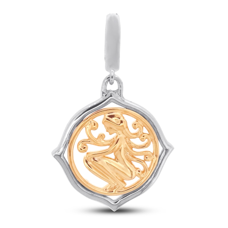 Main Image 1 of True Definition Virgo Zodiac Charm Sterling Silver/10K Yellow Gold