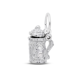 Beer Stein Charm Sterling Silver