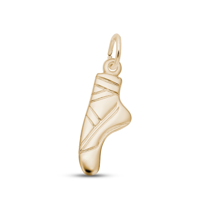 Main Image 1 of Ballet Slipper Charm 14K Yellow Gold