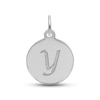 Thumbnail Image 1 of Letter Y Monogram Disc Charm Sterling Silver