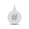 Thumbnail Image 1 of Hashtag Disc Charm Sterling Silver