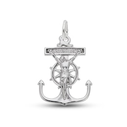 Mariner's Cross Charm Sterling Silver