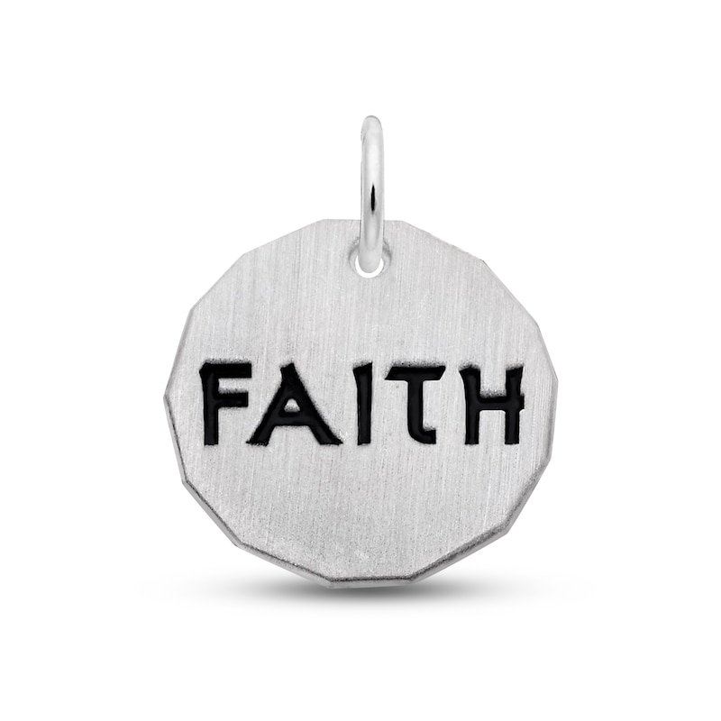 Main Image 1 of Faith Charm Sterling Silver