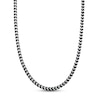 Thumbnail Image 1 of Solid Foxtail Chain Necklace 5mm Black Ion-Plated Stainless Steel 22&quot;