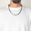 Thumbnail Image 4 of Solid Foxtail Chain Necklace 5mm Black Ion-Plated Stainless Steel 22&quot;