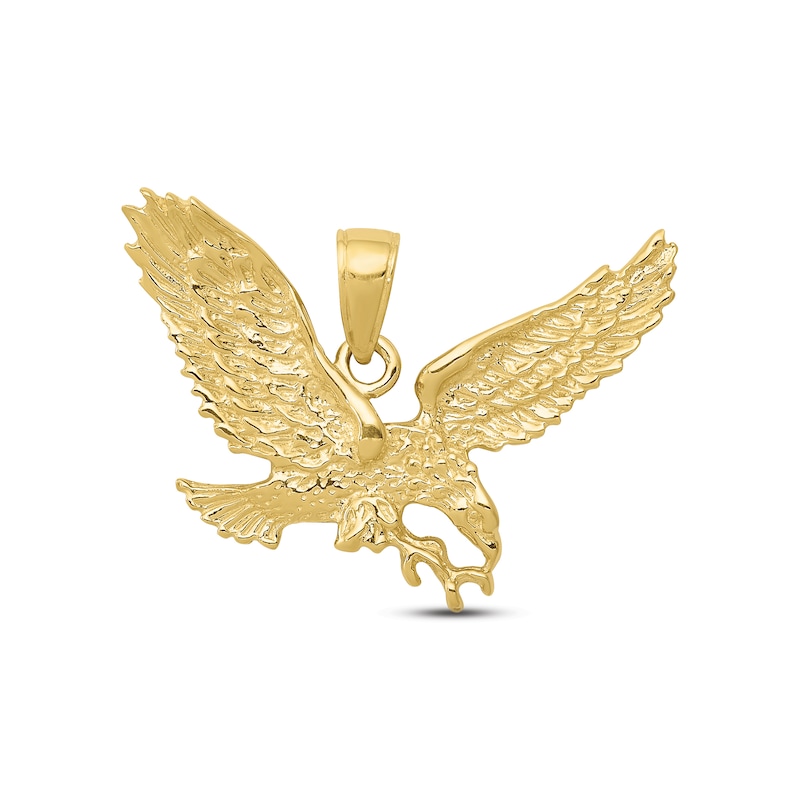 Main Image 1 of Men's Eagle Charm 10K Yellow Gold