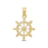 Thumbnail Image 1 of Men's Ship Wheel Charm 10K Yellow Gold