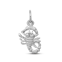 Men's Scorpion Charm 10K White Gold