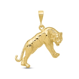 Men's Tiger Charm 10K Yellow Gold