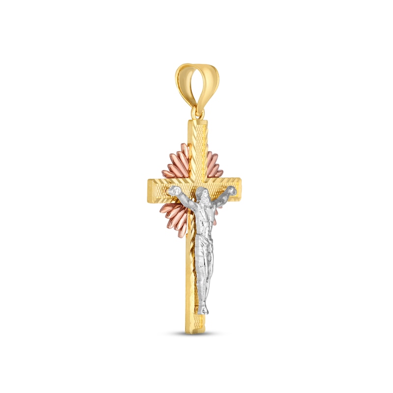 WHITE PLASTIC MISSION CRUCIFIX M51W