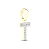 Thumbnail Image 2 of Diamond T Initial Charm 1/3 ct tw Baguette & Round-cut 10K Yellow Gold