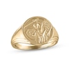 Thumbnail Image 1 of Men's Angel Warrior Signet Ring 10K Yellow Gold