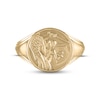 Thumbnail Image 3 of Men's Angel Warrior Signet Ring 10K Yellow Gold