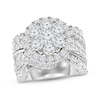 Thumbnail Image 0 of Lab-Grown Diamonds by KAY Multi-Diamond Center Engagement Ring 5 ct tw Round-cut 14K White Gold