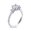 Thumbnail Image 2 of THE LEO Legacy Lab-Grown Diamond Princess-Cut Three-Stone Engagement Ring 1-1/2 ct tw 14K White Gold