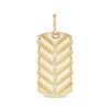 Thumbnail Image 1 of Men's Polished Chevron Dog Tag Charm 10K Yellow Gold