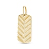 Thumbnail Image 2 of Men's Polished Chevron Dog Tag Charm 10K Yellow Gold