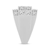 Thumbnail Image 2 of Men's Diamond Four-Row Angled Ring 3 ct tw 10K White Gold