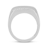 Thumbnail Image 3 of Men's Diamond Four-Row Angled Ring 3 ct tw 10K White Gold