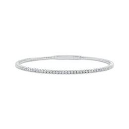 Diamond Flex Bangle Bracelet 1-1/4 ct tw 10K White Gold