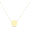 Thumbnail Image 1 of Engravable Disc Necklace 10K Yellow Gold 18&quot;