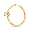 Thumbnail Image 2 of Cubic Zirconia Nose Ring 14K Yellow Gold - 20G 8MM