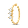 Thumbnail Image 1 of Cubic Zirconia Trio Nose Ring 14K Yellow Gold - 20G 8MM