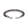 Thumbnail Image 3 of Men's Tiger's Eye Bead & Foxtail Chain Bracelet Stainless Steel 8.5&quot;