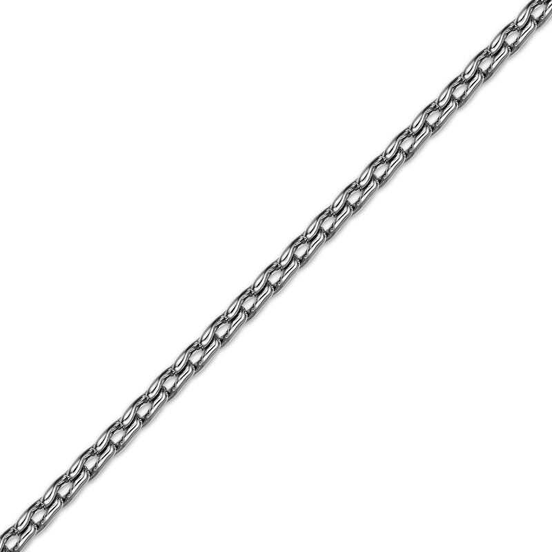 Main Image 2 of Semi-Solid Twist Link Bracelet 3mm Stainless Steel 9&quot;