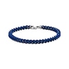 Thumbnail Image 1 of Semi-Solid Franco Chain Bracelet 5mm Blue Ion-Plated Stainless Steel 9&quot;