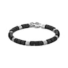 Thumbnail Image 1 of Men's Barrel & Bead Bracelet Two-Tone Stainless Steel 8.5&quot;