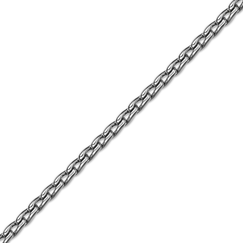 Main Image 2 of Semi-Solid Twist Link Necklace 3mm Stainless Steel 22&quot;