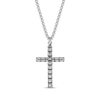 Thumbnail Image 1 of Chain Cross Necklace Black Ion Plate & Stainless Steel 24&quot;