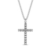 Thumbnail Image 3 of Chain Cross Necklace Black Ion Plate & Stainless Steel 24&quot;