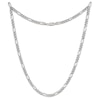 Thumbnail Image 2 of Figaro Chain Necklace 5.6mm Solid Sterling Silver 20&quot;