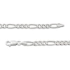 Thumbnail Image 3 of Figaro Chain Necklace 5.6mm Solid Sterling Silver 20&quot;