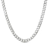 Thumbnail Image 1 of Solid Flat Curb Chain Necklace 5.9mm Sterling Silver 20&quot;