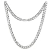 Thumbnail Image 0 of Solid Flat Curb Chain Necklace 6.7mm Sterling Silver 22"