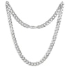 Thumbnail Image 0 of Solid Flat Curb Chain Necklace 6.7mm Sterling Silver 24"