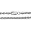 Thumbnail Image 2 of Solid Rope Chain Necklace Sterling Silver 20&quot;