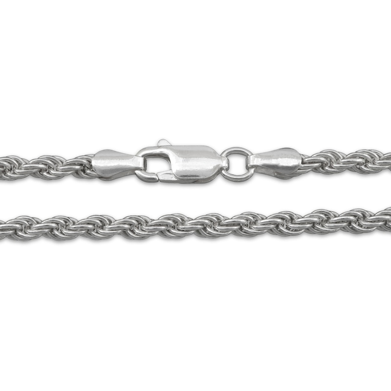 Main Image 2 of Solid Rope Chain Necklace Sterling Silver 20&quot;