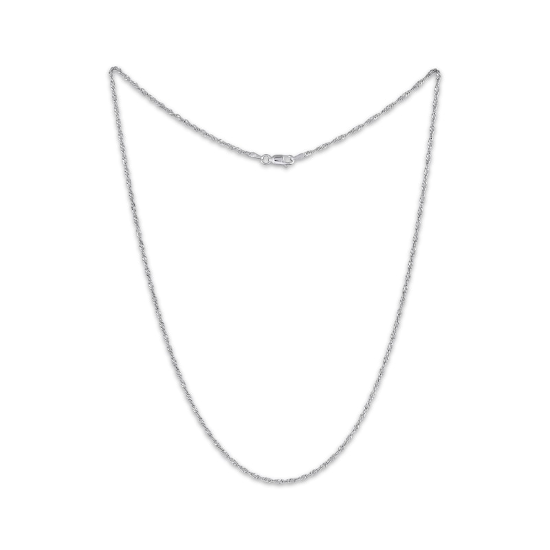 Main Image 2 of Solid Singapore Chain Necklace 2mm Sterling Silver 16&quot;