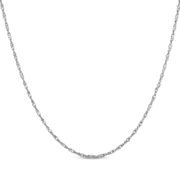 Solid Singapore Chain Necklace 2.2mm Sterling Silver 24&quot;