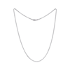 Thumbnail Image 2 of Solid Box Chain Necklace 1mm Sterling Silver 16&quot;