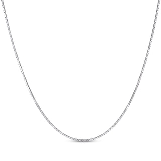 Men's Silver Square Wire Cable Chain Necklace 20