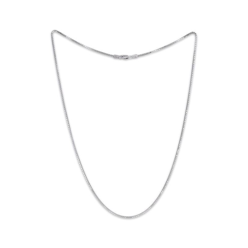 Solid Box Chain Necklace 1.2mm Sterling Silver 20"