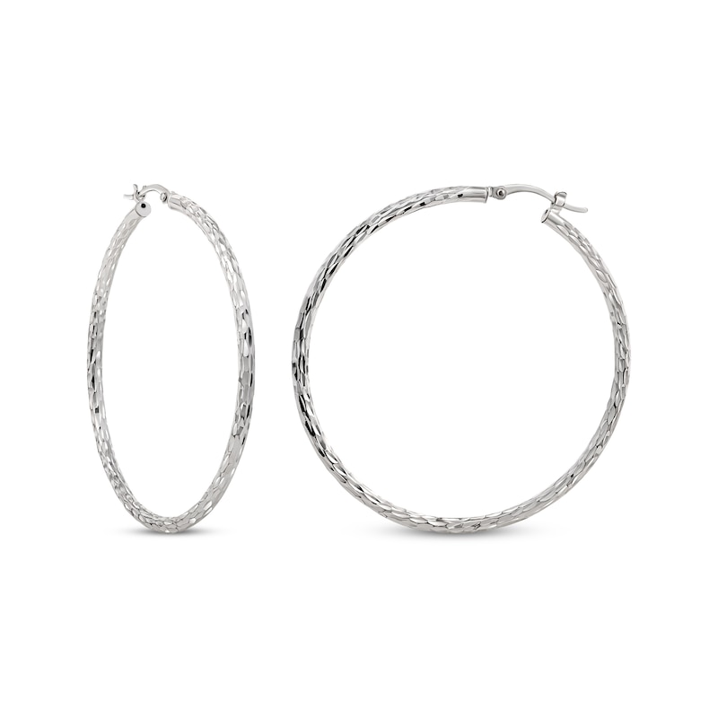 50mm Tube Hoop Earrings