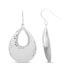 Thumbnail Image 0 of Hammered Teardrop Dangle Earrings Sterling Silver