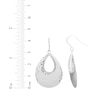 Thumbnail Image 2 of Hammered Teardrop Dangle Earrings Sterling Silver