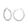 Thumbnail Image 0 of Polished Round Tube Hoop Earrings Sterling Silver 31.75mm